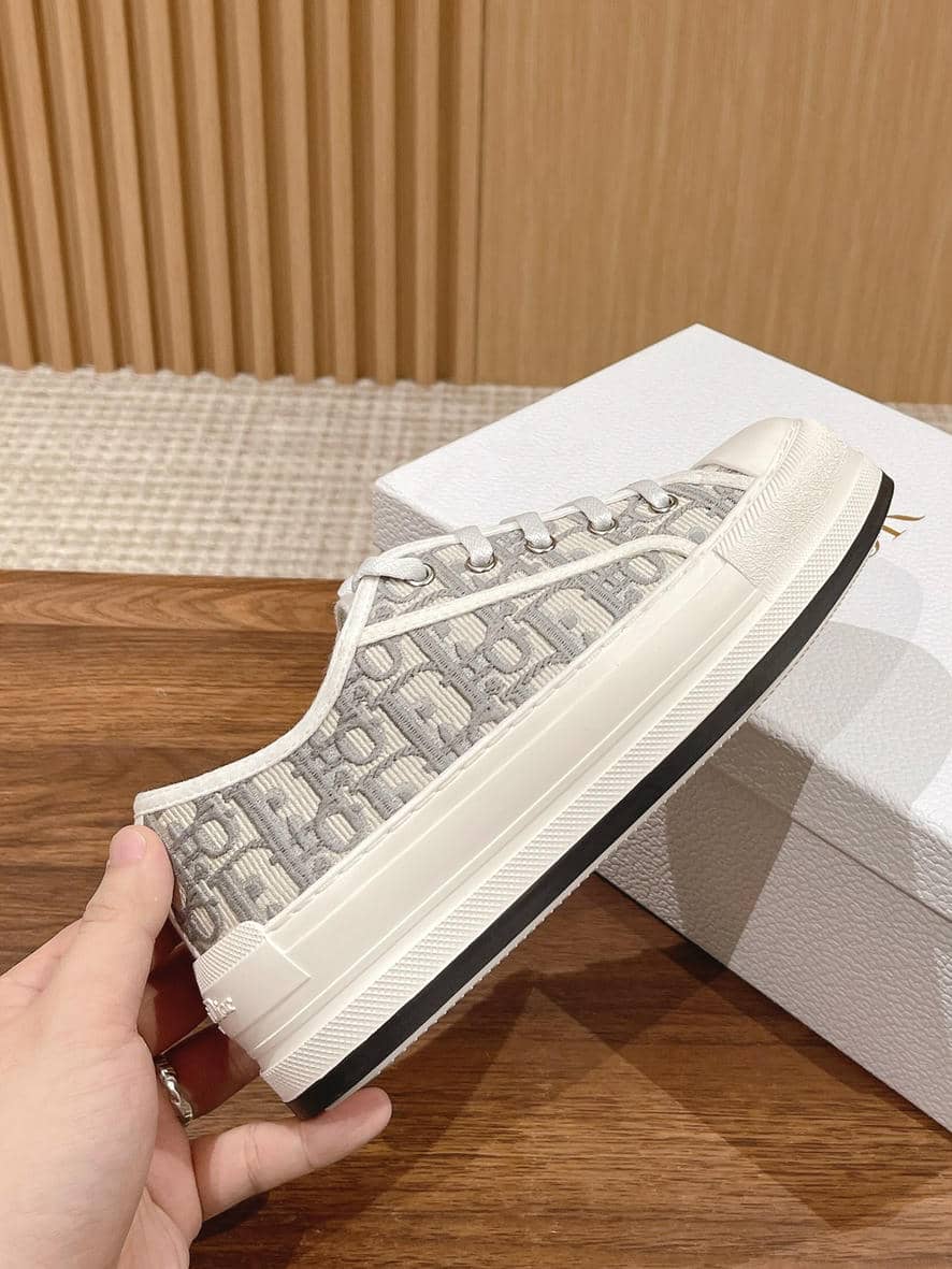 Dior Embroidered White Sneakers-8